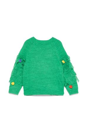 maglione in poliestere verde STELLA McCARTNEY KIDS | TV9B40Z1529741